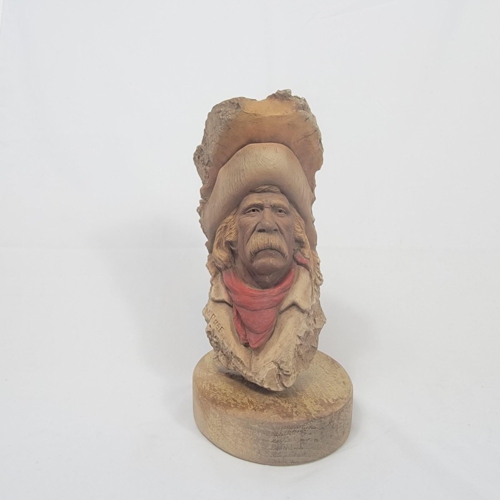 Neil J. Rose Western Cowboy Sculpture "Reb" Limited Edition R&B Resin Art Bust